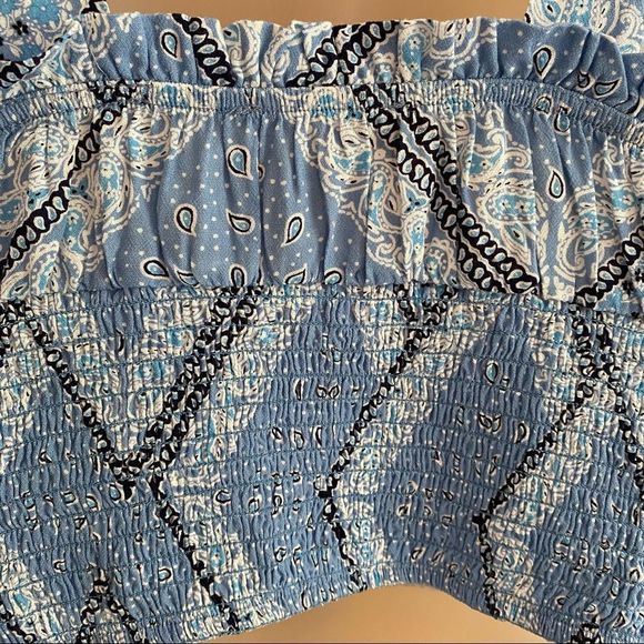 LA Hearts • Keyhole Corset Top in Blue Bandana - Picture 8 of 12